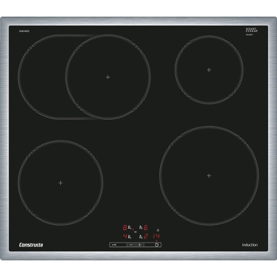 Constructa CM424055, induktsioonpliit, pliidiga juhitav, 60 cm, must, raamiga, garantiiga 5 aastat!