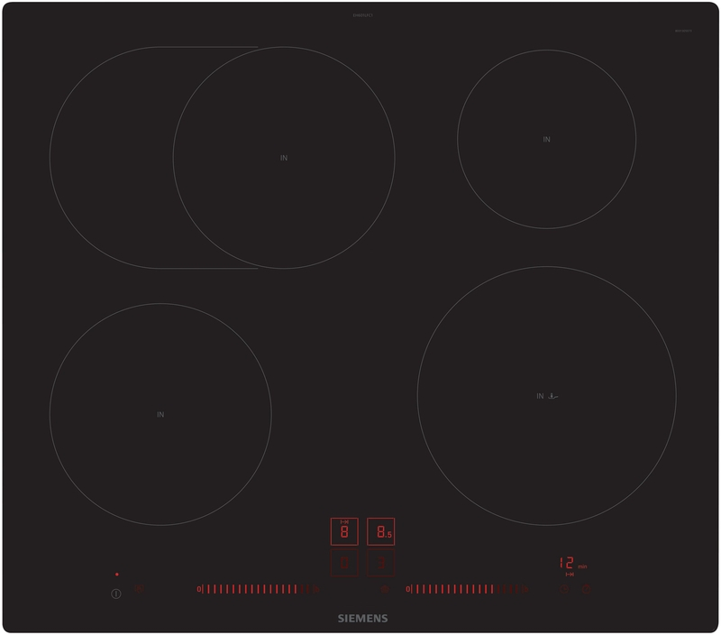 Siemens EH601LFC1E, iQ300, индукционная варочная панель, 60 см, черный, заподлицо (встроенная), гарантия 5 лет!