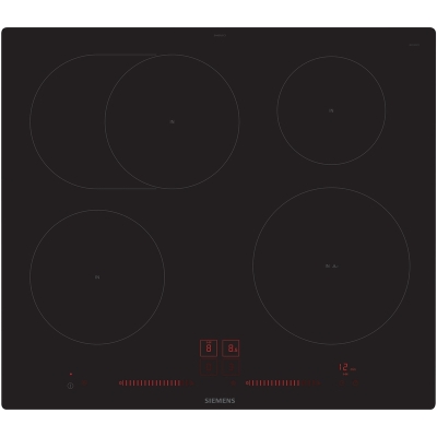 Siemens EH601LFC1E, iQ300, induktsioonpliit, 60 cm, must, loputus (integreeritud), garantii 5 aastat!