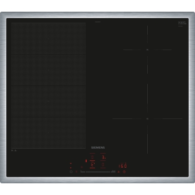 Siemens EX645HEC1E, iQ700, induction hob, 60 cm, black, with frame, 5 year guarantee!