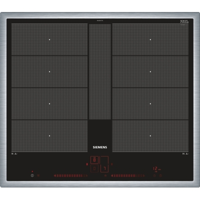 Siemens EX645LYC1E, iQ700, induction hob, 60 cm, black, with frame, 5 year guarantee