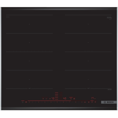 Bosch PXX675DC1E, induction hob, series 8, black, 60 cm, with frame, with 5 year guarantee!