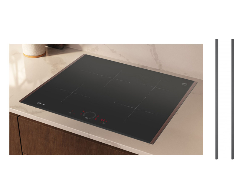 Neff T56HFD, SET T56YHF1C0, induction hob, 60 cm + Z9802PFDY0, Flex Design Kit, Deep Black, WITH 7 YEAR WARRANTY