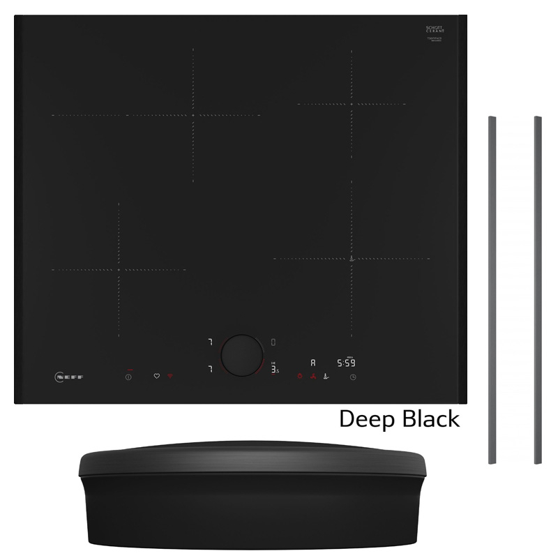 Neff T56TFD, KOMPLEKT T56YYF4C0, induktsioonpliit, 60 cm + Z9802PFDY0, Flex Design Kit, Deep Black + Z9801TWDY0, Twist Pad Flex, Deep Black, GARANTIIGA 7 AASTA