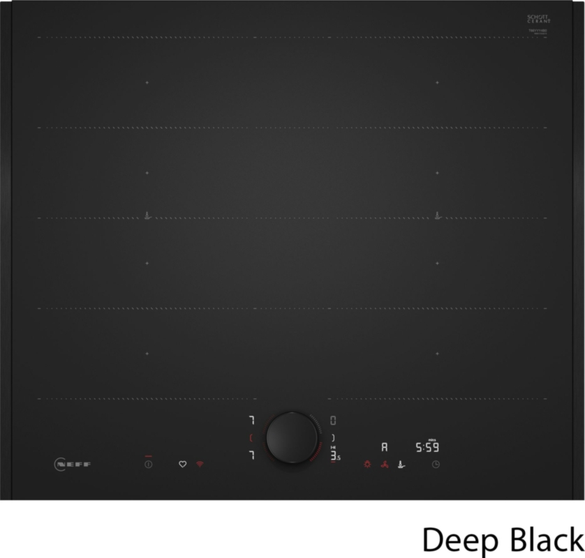 Neff T66TYDMATT, КОМПЛЕКТ T66YYY4B0 + Z9802PFDY0 + Z9801TWDY0, индукционная плита матовый черный, 60 см, Deep Black, С ГАРАНТИЕЙ 7 ЛЕТ