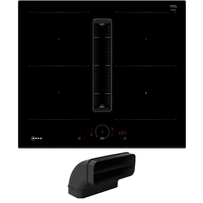 Neff V56FHQGA7, SET induction hob with extractor V56FHQ4L0, 60 cm + Z861SB2, 90° flat channel bend, WITH 7 YEAR WARRANTY