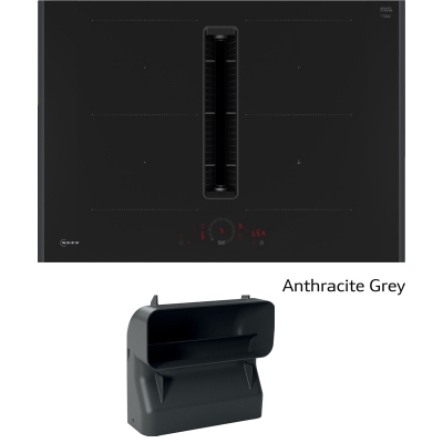 Neff V57YHQGA6, SET induction hob with extractor V57YHQ4C0, 70 cm, Anthracite Gray + Z861SB4, 90° flat channel bend, WITH 7 YEAR WARRANTY
