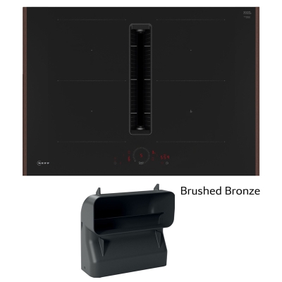 Neff V57YHQGA6, SET induction hob with extractor hood V57YHQ4C0, 70 cm, brushed bronze + Z861SB4, 90° flat channel bend, WITH 7 YEAR WARRANTY