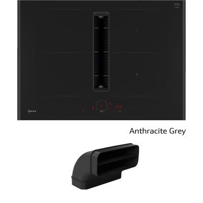 Neff V57YHQGA7, SET induktsioonpliit väljatõmbeseadmega V57YHQ4C0, 70 cm, antratsiithall + Z861SB2, 90° lame kanal kõver, 7 AASTA GARANTIIGA
