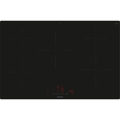 Siemens EH801HVB1E, iQ100, induktsioonpliit, 80 cm, must, loputus (integreeritud), garantii 5 aastat!