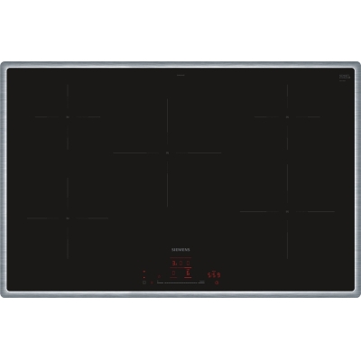 Siemens EH845HVB1E, iQ100, induction hob, 80 cm, black, with frame, 5 year guarantee!