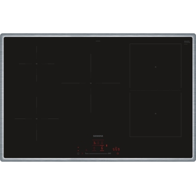 Siemens ED845HWB1E, iQ500, induction hob, 80 cm, black, with frame, 5 year guarantee!