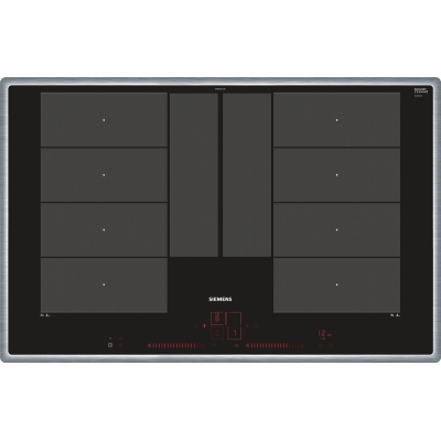 Siemens EX845LYC1E, iQ700, induction hob, 80 cm, black, with frame, 5 year guarantee