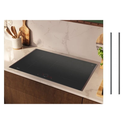 Neff T58HWD, KOMPLEKT T58YHW1C0, induktsioonpliit, 80 cm + Z9802PFDY0, Flex Design Kit, sügavmust, 7-AASTISE GARANTIIGA