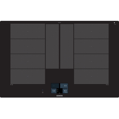 Siemens EX801KYW1E, iQ700, induktsioonpliit, 80 cm, must, loputus (integreeritud), garantii 5 aastat!