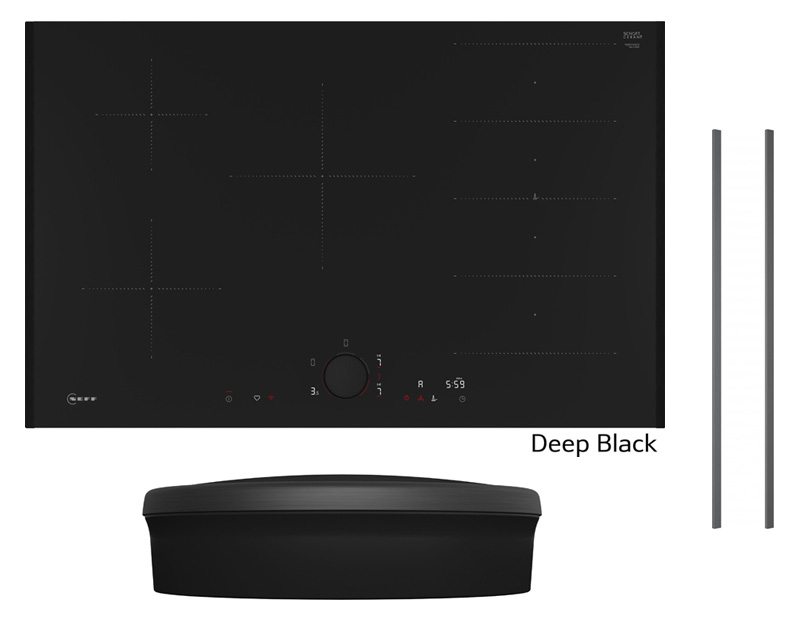Neff T68TVD, SET T68YYV4C0, induction hob, 80 cm + Z9802PFDY0, Flex Design Kit, Deep Black + Z9801TWDY0, Twist Pad Flex, Deep Black, WITH 7 YEAR WARRANTY