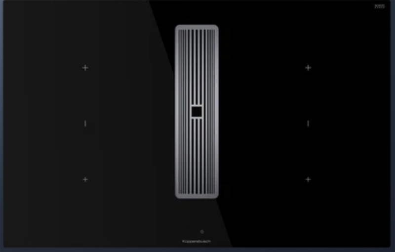 Küppersbusch KMI 8350.0 SR S3, 80 cm trough ventilation incl. motor, frameless, exhaust grille Silver Chrome, with 5 year guarantee!