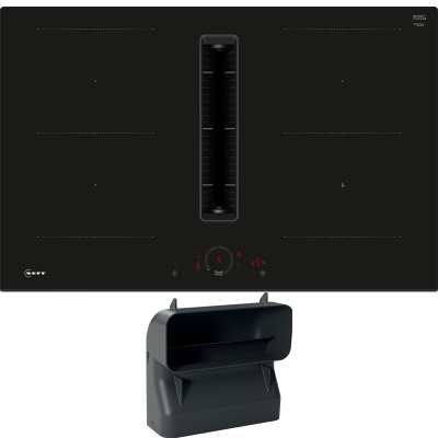 Neff V58FHQGA6, SET induktsioonpliit koos väljatõmbega V58FHQ4L0, 80 cm + Z861SB4, 90° lamekanali käänakuga, 7-AASTISE GARANTIIGA