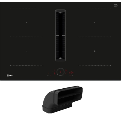 Neff V58FHQGA7, SET induktsioonpliit koos väljatõmbega V58FHQ4L0, 80 cm + Z861SB2, 90° lame kanal käänakuga, 7-AASTISE GARANTIIGA