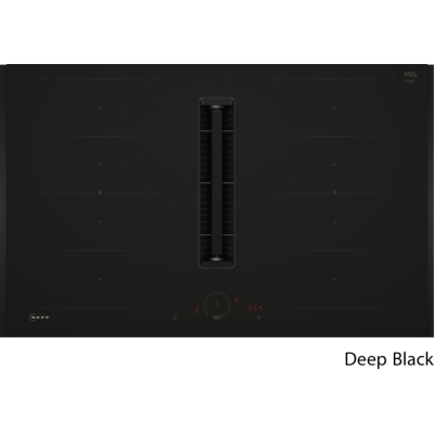Neff V68YHL4B0, induction hob with extractor hood, 80 cm, matt black, Deep Black Z9802PFDY0, WITH 7 YEAR WARRANTY