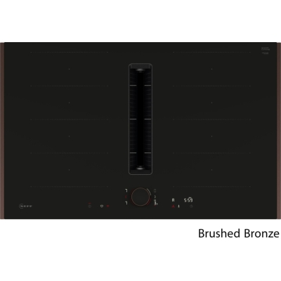 Neff V68YYX4B0, induktsioonpliit õhupuhastiga, 80 cm, mattmust, harjatud pronks Z9802PFBY0, 7-AASTISE GARANTIIGA