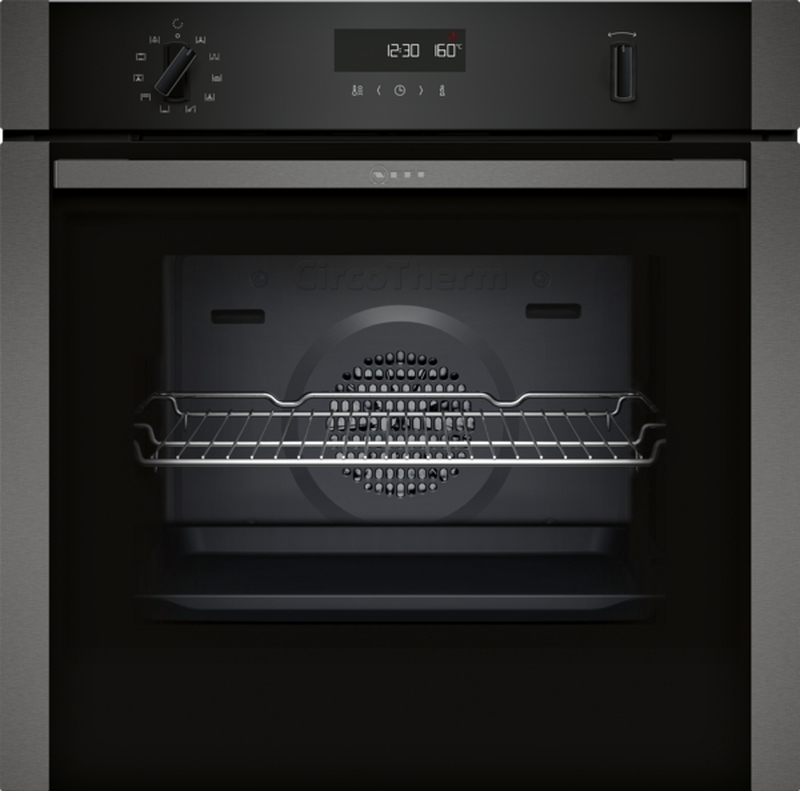 Neff B2ACH7AG0, CircoTherm built-in oven with pyrolysis, Graphite Grey, EEK: A, WITH 7 YEAR WARRANTY