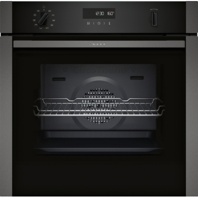 Neff B2ACH7AG0, CircoTherm built-in oven with pyrolysis, Graphite Grey, EEK: A, WITH 7 YEAR WARRANTY
