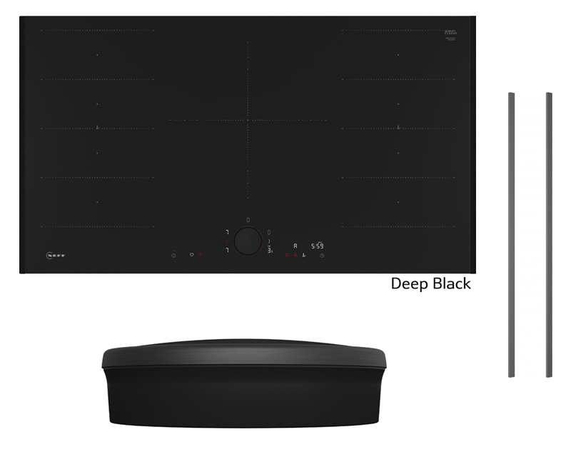 Neff T69TVD, KOMPLEKT T69YYV4C0, induktsioonpliit, 90 cm + Z9802PFDY0, Flex Design Kit, Deep Black + Z9801TWDY0, Twist Pad Flex, Deep Black, GARANTIIGA 7 AASTA