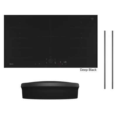 Neff T69TVD, KOMPLEKT T69YYV4C0, induktsioonpliit, 90 cm + Z9802PFDY0, Flex Design Kit, Deep Black + Z9801TWDY0, Twist Pad Flex, Deep Black, GARANTIIGA 7 AASTA