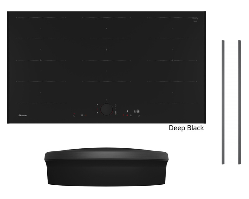 Neff T69TXD, НАБОР T69YYX4C0, индукционная плита, 90 см + Z9802PFDY0, комплект Flex Design, глубокий черный + Z9801TWDY0, Twist Pad Flex, глубокий черный, С ГАРАНТИЕЙ 7 ЛЕТ