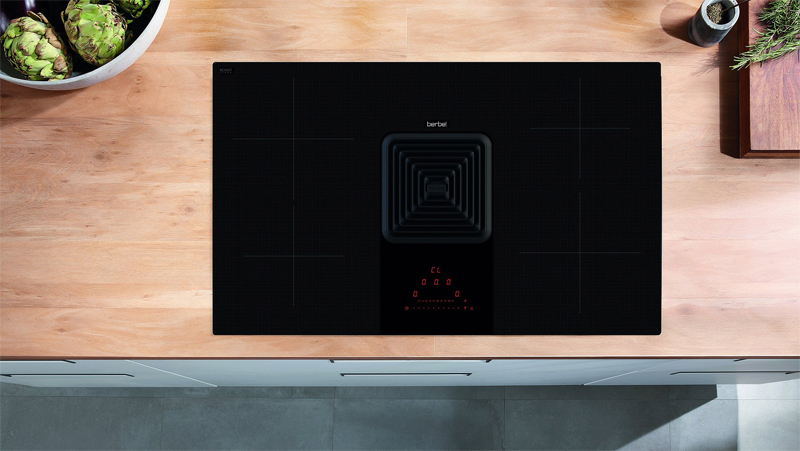 berbel Downline Compact, BKA 83 DLC, вытяжка варочной панели черная, рециркуляция вытяжного воздуха, 1100083, ГАРАНТИЯ 7 ЛЕТ!