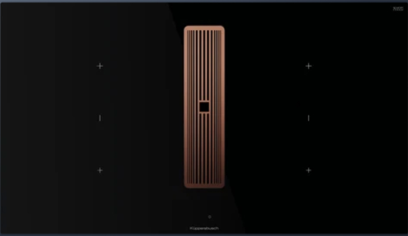 Küppersbusch KMI 9350.0 SR S7, желобная вентиляция 90 см, вкл. моторный, бескаркасный, медная решетка выхлопа, гарантия 5 лет!