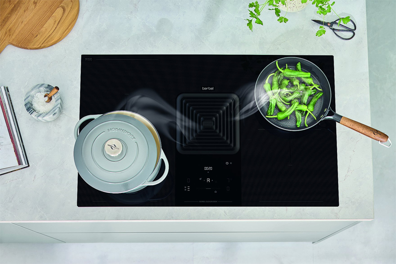 berbel Downline Advance, BKA 83 DLA, вытяжка варочной панели черная, рециркуляция вытяжного воздуха, 1100085, ГАРАНТИЯ 7 ЛЕТ!