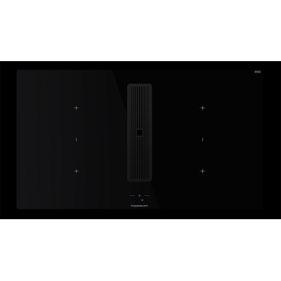 Küppersbusch KMI 9850.1 SR-E S5, 90 cm küna ventilatsioon sh. mootor, raamita, roostevaba nupp, Black Velvet iluvõre, garantiiga 5 aastat!