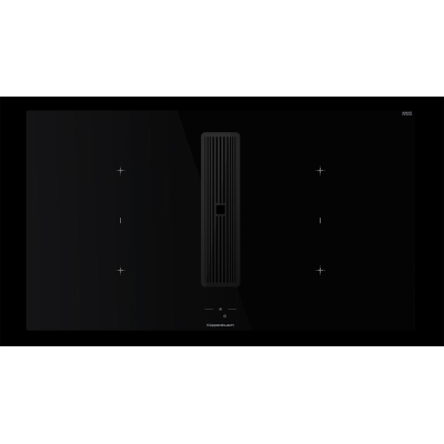 Küppersbusch KMI 9850.1 SR-S S2, 90 cm küna ventilatsioon sh. mootor, raamita, mustad lülitid, must kroomitud iluvõre, garantiiga 5 aastat!