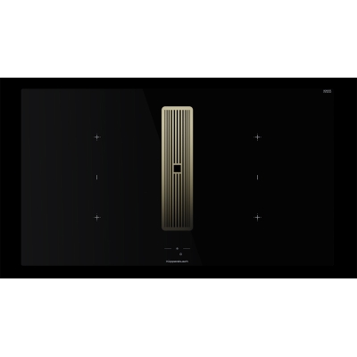 Küppersbusch KMI 9850.1 SR-E S4, 90 cm küna ventilatsioon sh. mootor, raamita, roostevabast terasest nupp, kuldne iluvõre, garantiiga 5 aastat!