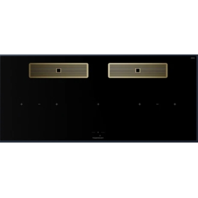 Küppersbusch KMI 12850.0 SR-E S4, 118 cm küna ventilatsioon sh. mootor, raamita, roostevabast terasest nupp, kuldne iluvõre, garantiiga 5 aastat!