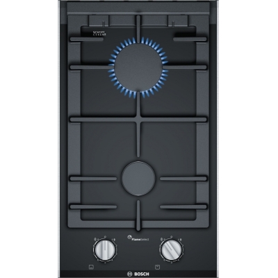 Bosch PRB3A6B70D, isemajandav Domino gaasipliidiplaat klaaskeraamika, Series 8, must, 30 cm, garantiiga 5 aastat!