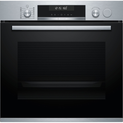Bosch HRG5180S0, built-in oven with steam support, Series 6, stainless steel, EEK: A, with 5 year guarantee!