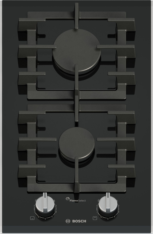 Bosch PRB3A6I40, isemajandav Domino gaasipliit, klaaskeraamiline, seeria 8, must, 30 cm, garantiiga 5 aastat!