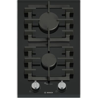 Bosch PRB3A6I40, isemajandav Domino gaasipliit, klaaskeraamiline, seeria 8, must, 30 cm, garantiiga 5 aastat!