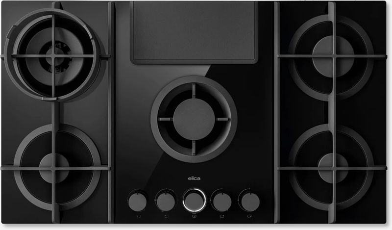 Elica Nikolatesla Flame Evo BL/A/88 downdraft ventilation, gas, black, PRF0196341. 5 YEAR WARRANTY!