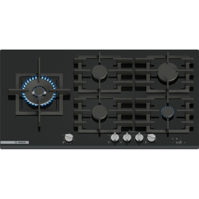 Bosch PRS9A6H40, isemajandav gaasipliit, karastatud klaas, Series 8, must, 90 cm, garantiiga 5 aastat!
