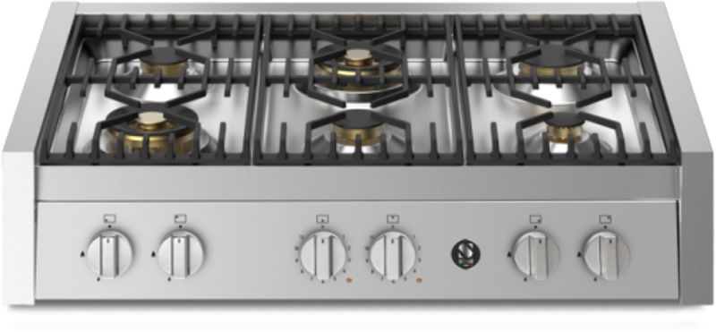 Steel Genesi 90 Cooktop, built-in gas hob, 90 cm, stainless steel, GQ9-6W, with 5 year guarantee!