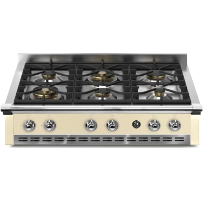 Terasest Ascot 90 pliidiplaat, sisseehitatud gaasipliit, 90 cm, Crema, A9-6WCR, garantiiga 5 aastat!