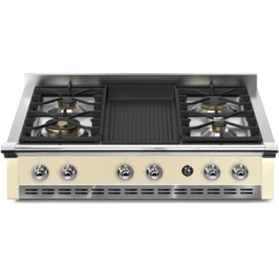 Terasest Ascot 90 pliidiplaat, sisseehitatud gaasipliit, 90 cm, Crema, A9-4BCR, garantiiga 5 aastat!