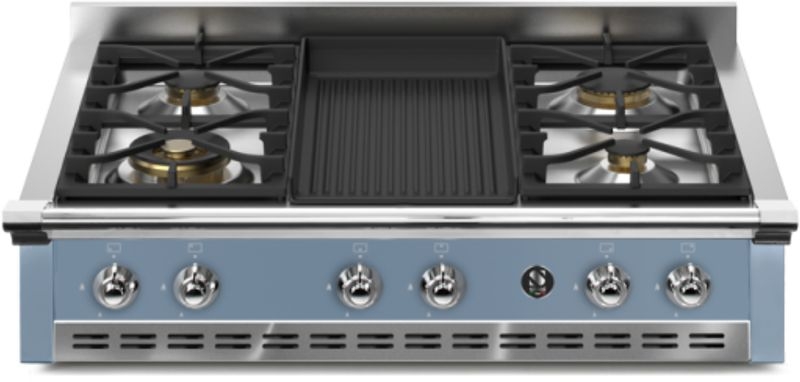 Steel Ascot 90 Cooktop, built-in gas hob, 90 cm, Celeste, A9-4BCE, with 5 year guarantee!