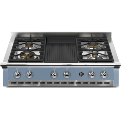 Terasest Ascot 90 pliidiplaat, sisseehitatud gaasipliit, 90 cm, Celeste, A9-4BCE, garantiiga 5 aastat!