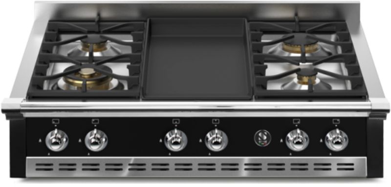 Steel Ascot 90 Cooktop, built-in gas hob, 90 cm, Nero, A9-4TBA, with 5 year guarantee!