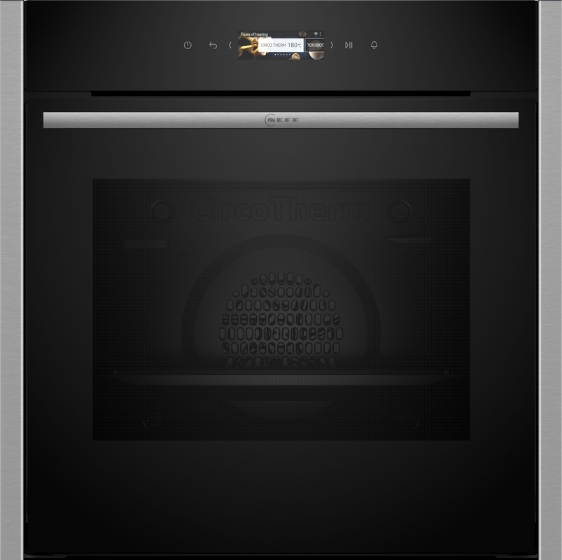 Neff B24CR71N0, built-in oven with pyrolysis and Circo Therm, EEK: A+, with 5 year guarantee!